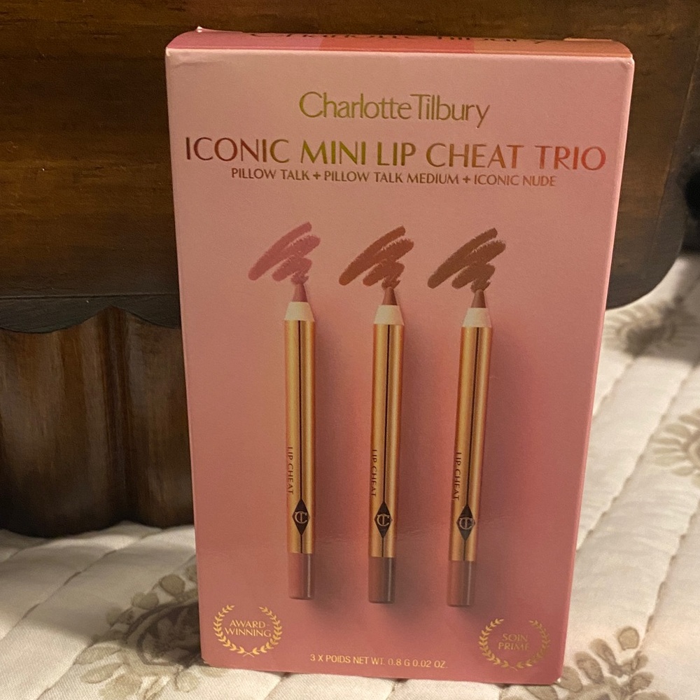 Charlotte Tilbury Mini Lip Cheat Trio - Pink, Nude Shades
